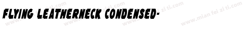 Flying Leatherneck Condensed字体转换